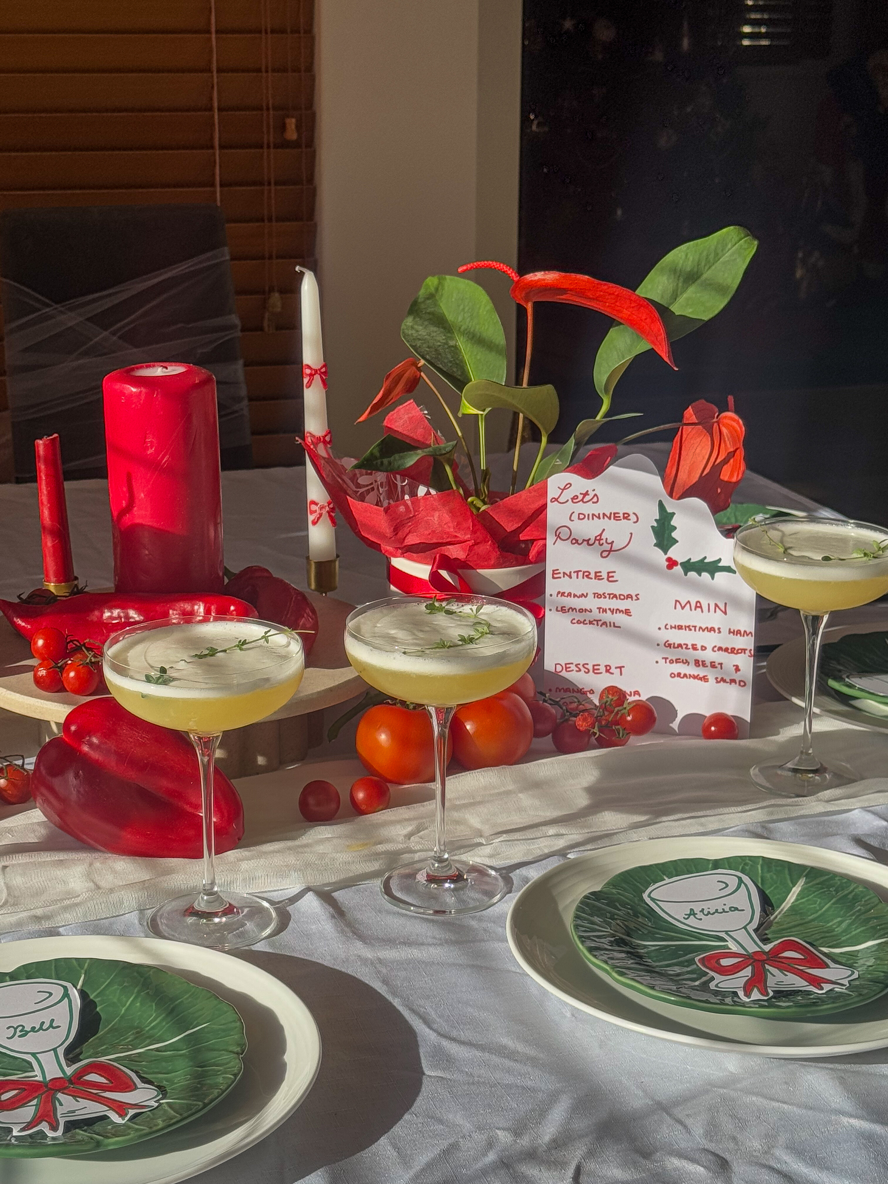 Christmas dinner party
