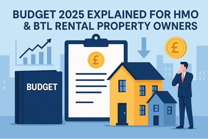 Article from www.ziphouse.co.uk with the title Budget 2025 Explained for HMO and BTL Rental Property Owners
